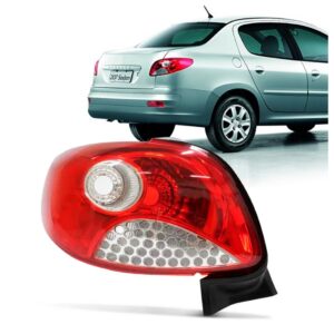 Sinaleira Traseira Peugeot 207 2011 12 13 2014 Sedan Bicolor Lado Esquerdo