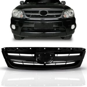 Grade Radiador Hilux Sw4 2005 A 2008 Sem Friso 1a Linha Preto