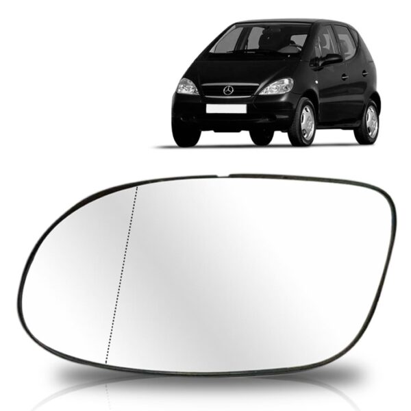 Lente Retrovisor Mercedes Classe A 99 A 05 Lente Branca Lado Esquerdo