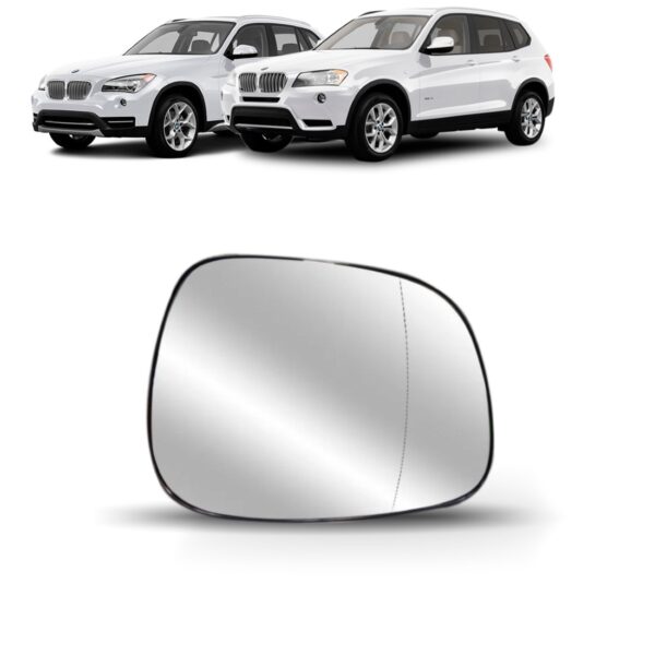 Lente Retrovisor Bmw X1 X3 09 10 11 12 13 14 Com Aquecedor Lado Direito