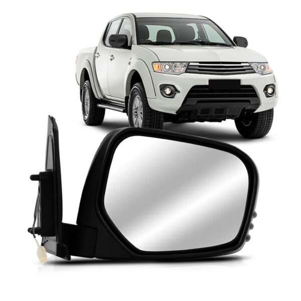 Retrovisor Triton 2007 A 2016 Elétrico Preto Lado Direito