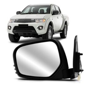 Retrovisor Triton 2007 A 2016 Elétrico Preto Lado Esquerdo