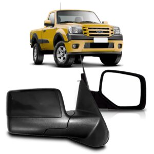 Retrovisor Ranger 2010 A 2012 Manual Preto Lado Esquerdo