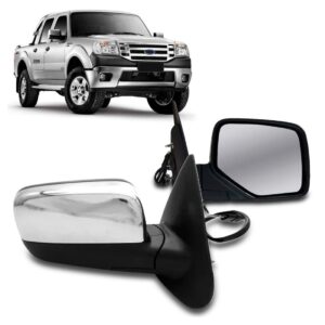 Retrovisor Pickup Ranger 2010 2011 2012 Elétrico Cromado Lado Direito
