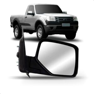 Retrovisor Ranger 2010 2011 2012 Manual Capa Cromada Lado Direito
