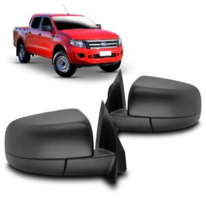 Retrovisor Ranger 2013 2014 2015 Eletrico Preto Capa Primer Lado Esquerdo