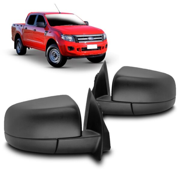 Retrovisor Ranger 2013 2014 2015 Eletrico Preto Capa Primer Lado Esquerdo