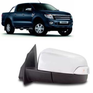 Retrovisor Ranger 2013 14 15 2016 Cromado Eletrico Com Seta Lado Esquerdo