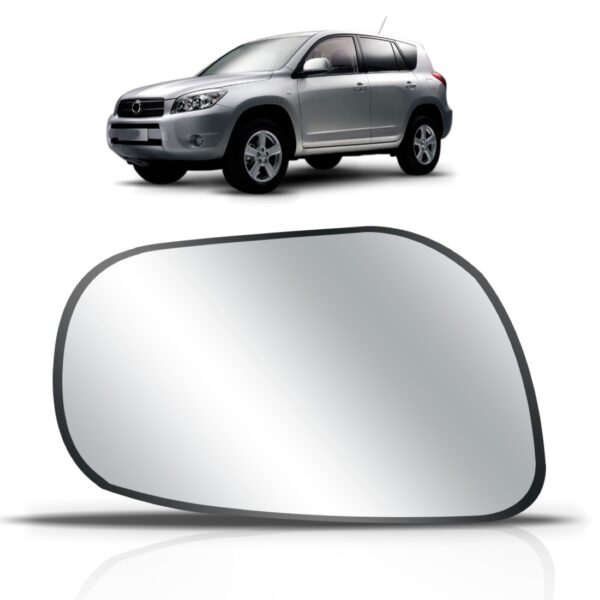 Lente Retrovisor Rav4 2006 A 2008 C/ Aquecimento Lado Esquerdo