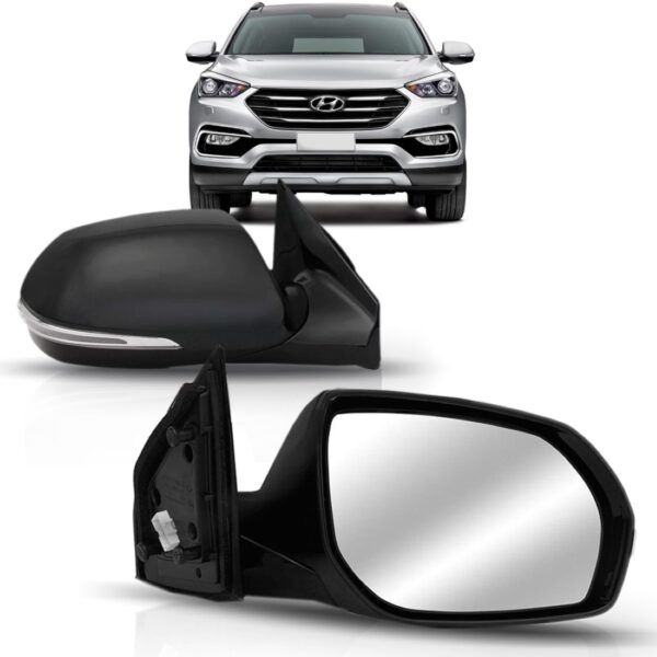 Retrovisor Santa Fe 2014 A 2018 Eletrico Retratil C/pisca Ld