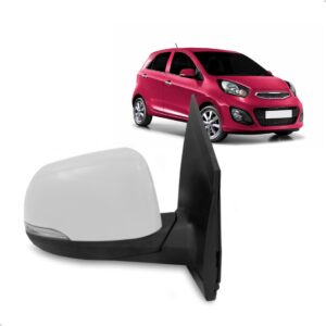 Retrovisor Picanto 12 A 15 Eletrico C/pisca Capa Pintura Ld