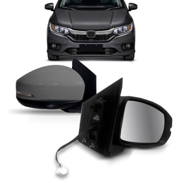 Espelho Retrovisor City 2014 Á  2018 Elétrico C/ Pisca. Lado Direito