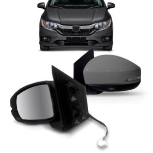 Espelho Retrovisor City 2014 Á  2018 Elétrico C/ Pisca. Lado Esquerdo