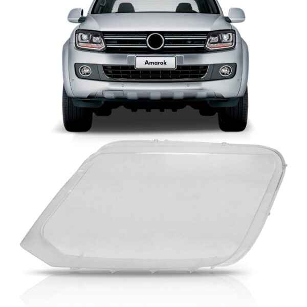 Lente Farol Volkswagen Amarok 2010 2011 2012 2013 2014 Lado Esquerdo