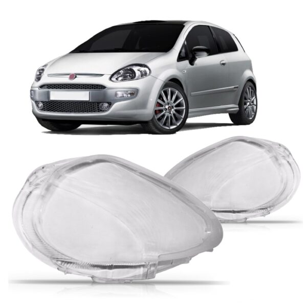 Lente Farol Fiat Punto 2012 2013 2014 2015 2016 2017. Lado Direito