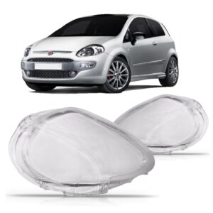 Lente Farol Fiat Punto 2012 2013 2014 2015 2016 2017. Lado Esquerdo