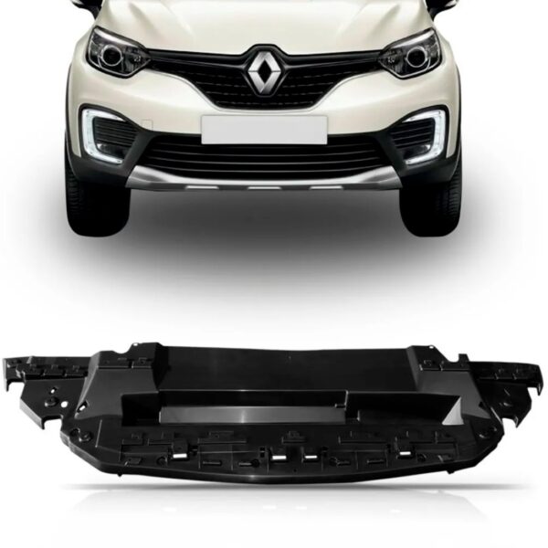 Protetor Inferior Interno Parachoque Dianteiro Captur 17 18 Preto