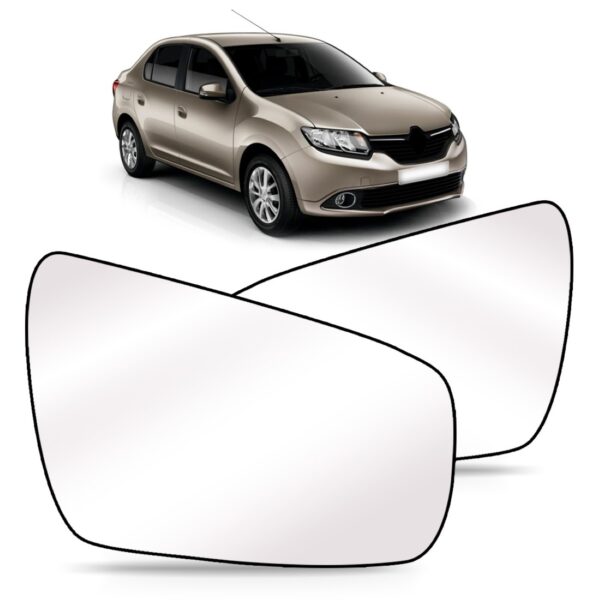 Lente Retrovisor Logan Sandero 2014 2015 2016 2017 Lado Esquerdo