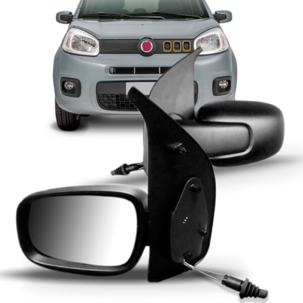 Espelho Retrovisor Uno 15/18 Texturizado Com Controle Oferta Lado Esquerdo