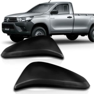 Aplique Capa Retrovisor Hilux 2016 A 2025 Preto Texturizado Lado Esquerdo