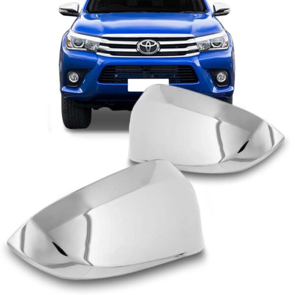 Capa Retrovisor Hilux 2016 2017 2018 Cromado Sem Furo Lado Direito