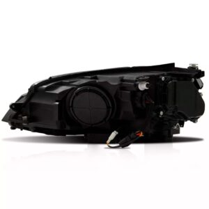 Par Farol Golf Gti Mk7 Tsi Led Vw Faixa Vermelha 14/16