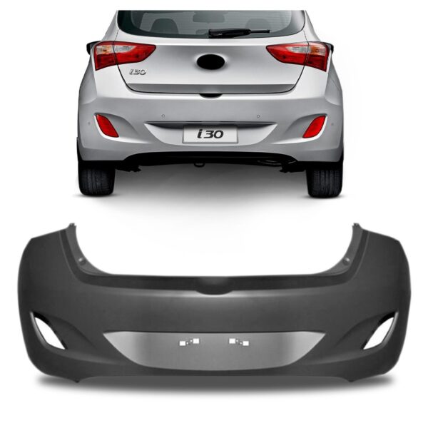 Parachoque Traseiro I30 2013/2016 Sem Furo Sensor 1a Linha
