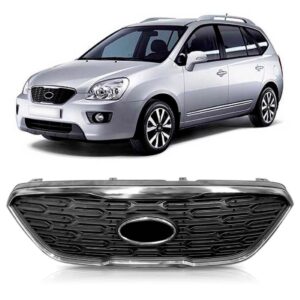 Grade Radiador Carens 08 09 10 11 12 13 Com Moldura 1a Linha Preto