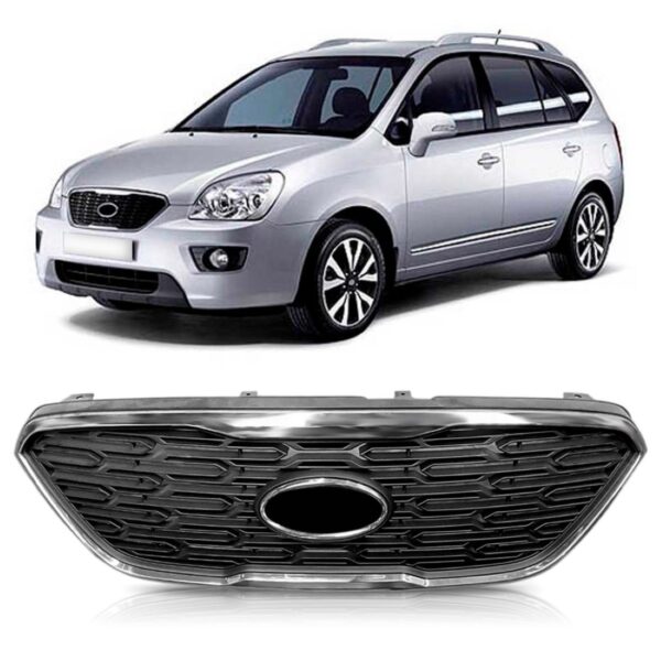 Grade Radiador Carens 08 09 10 11 12 13 Com Moldura 1a Linha Preto