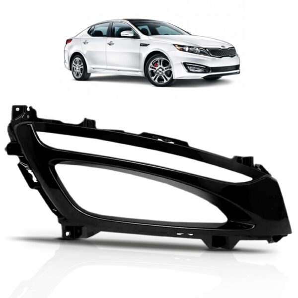 Tela Frontal Do Milha Auxiliar Optima 13 14 15 Com Furo Led Lado Direito