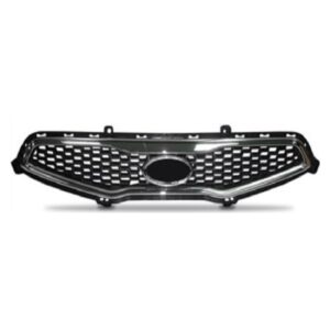 Tela Frontal Radiador Picanto 12/15 Preto C/ Moldura Cromada Preto