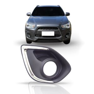 Tela Frontal Milha Mitsubish Asx 14 15 16 Com Friso Cromado Lado Direito