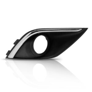 Moldura Milha Outlander 2016 A 2018 C/ Furo Friso Cromo- Lado Esquerdo