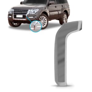 Moldura Parachoque Pajero Full 2015 16 17 18 19 20 2021 Crom Lado Esquerdo
