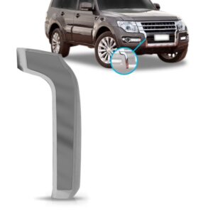 Moldura Parachoque Pajero Full 2015 16 17 18 19 20 2021 Crom Lado Direito