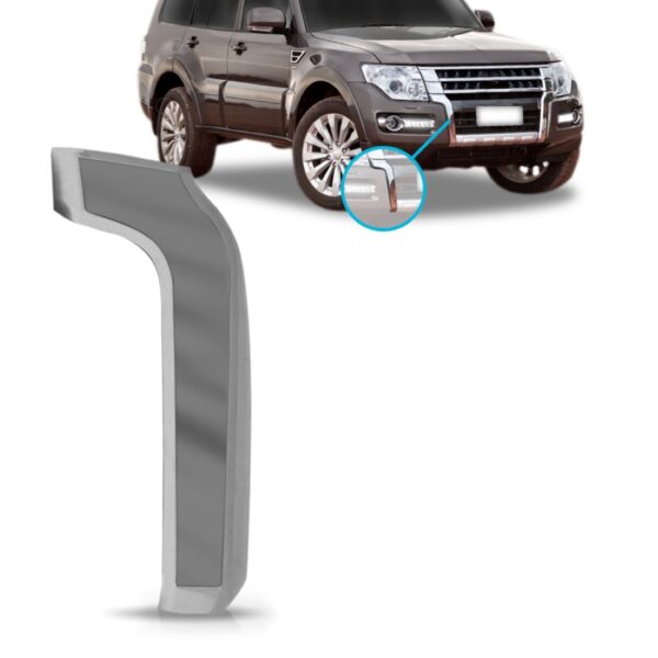 Moldura Parachoque Pajero Full 2015 16 17 18 19 20 2021 Crom Lado Direito
