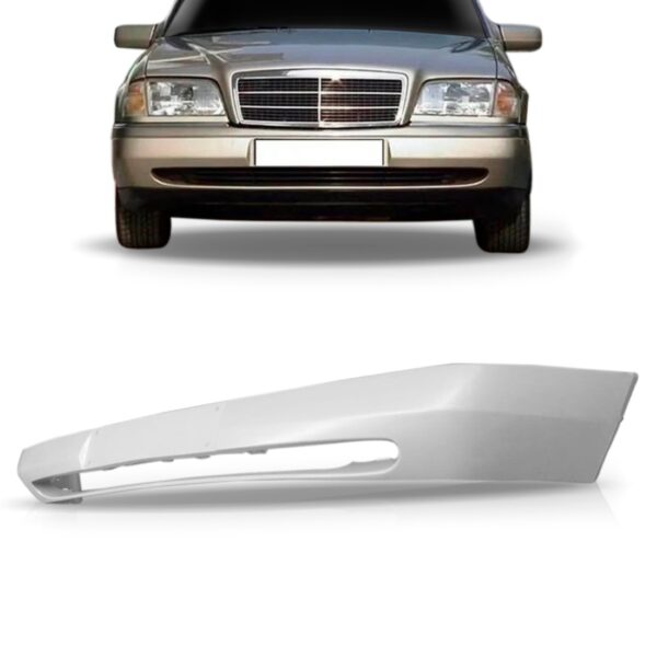 Spoiler Parachoque Dianteiro Mercedes C180 1994 95 96 97 98 Prata