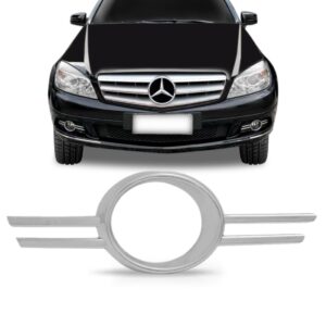 Moldura Farol Milha Mercedes C180 2008 09 10  2011 Cromado. Lado Esquerdo