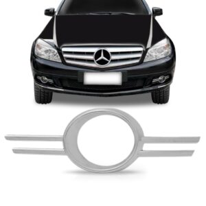 Moldura Farol Milha Mercedes C180 2008 09 10  2011 Cromado. Lado Direito