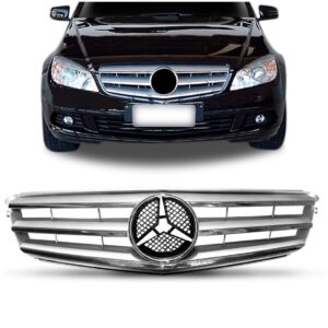 Grade Mercedes C180 2008 2009 2010 2011 Friso 1a Linha Prateado
