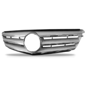 Grade Radiador Mercedes C180 2012 2013 2014 E Prata 1a Linha Prateado