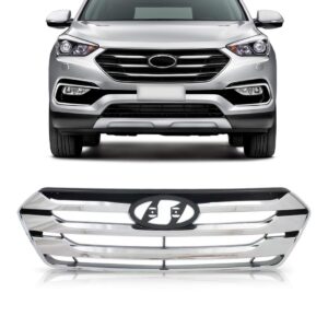 Grade Radiador Santa Fe 2014 2015 2016 Cromado