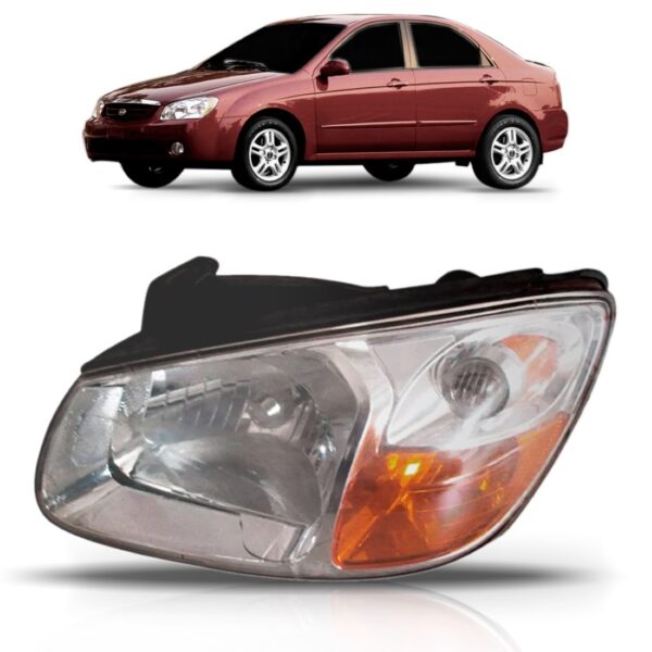 Farol Faroleteete Cerato 2006 2007 2008 Manual 1ª Linha - Esquerdo/motorista