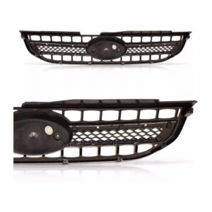 Grade Sportage 2009 2010 Dianteira Com Friso Cromado Preto