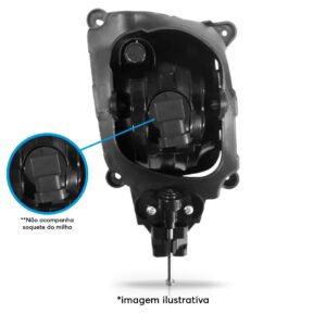 Farol Neblina Auxiliar Bongo 12 13 2014 15 16 2017 1ª Linha Cristal