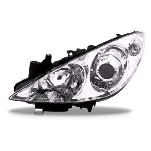 Farol Peugeot 307 2007 08 09 10 11 2012 Elétrico Com Motor Lado Esquerdo