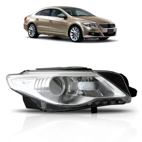 Farol Passat Cc 2009 10 11 2012 C/ Motor E Entrada P/ Xenôn Lado Direito