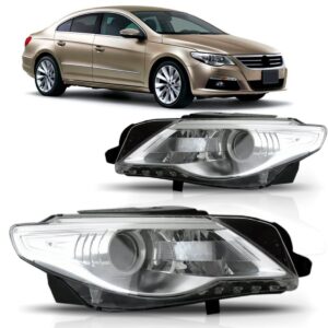 Farol Passat Cc 2009 10 11 2012 C/ Motor E Entrada P/ Xenôn Lado Esquerdo