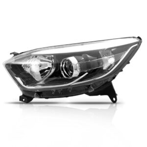 Farol Renault Captur 2017 A 2018 Foco Duplo Mascara Cromada Lado Direito