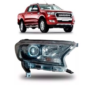 Farol Ranger 2016 A 2018 Manual/ Elétrico Mascara Negra Lado Direito